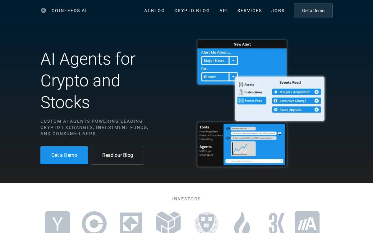 Coinfeeds website preview