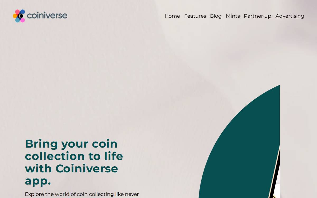 Coiniverse website preview
