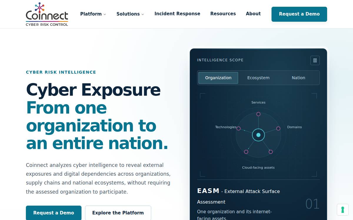 Coinnect website preview