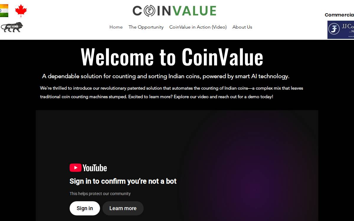 CoinValue Website website preview