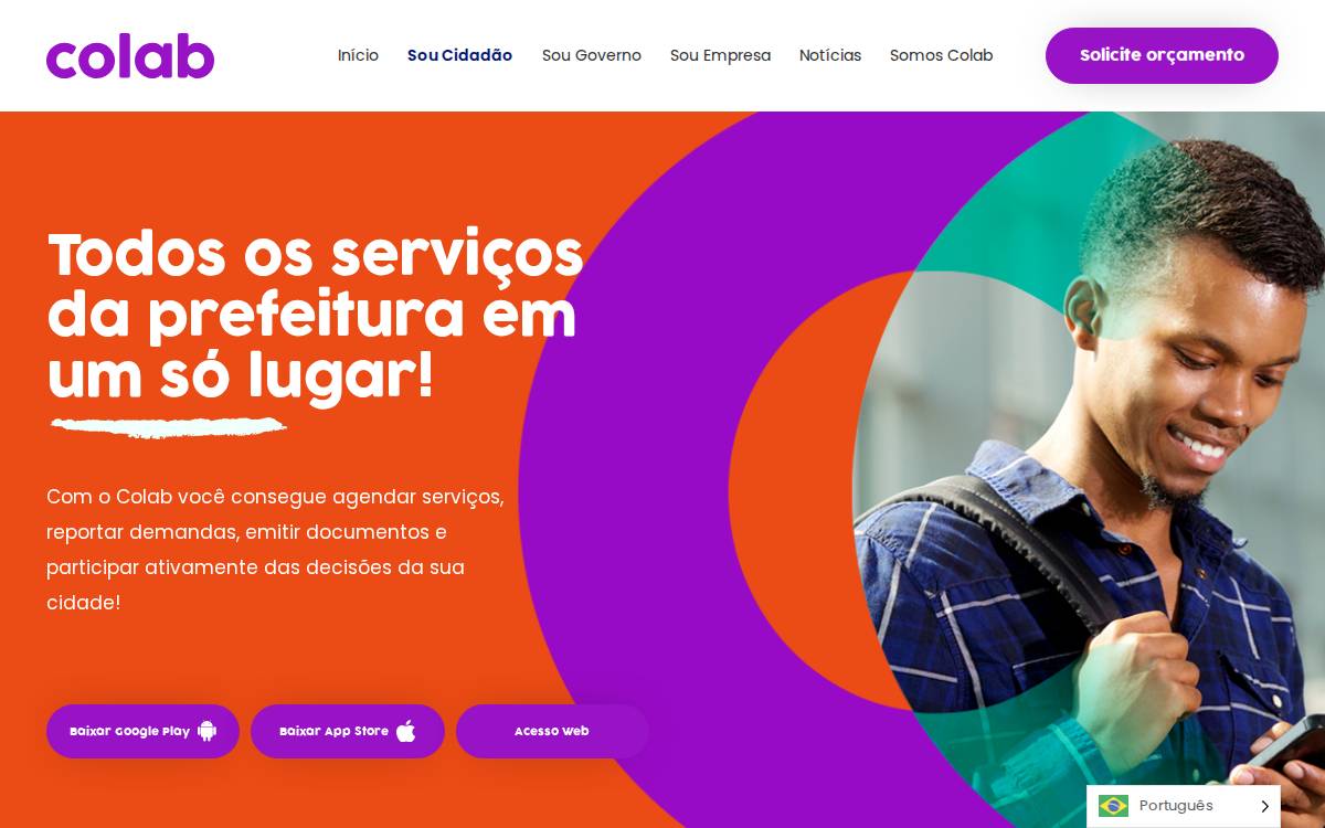 Colab website preview