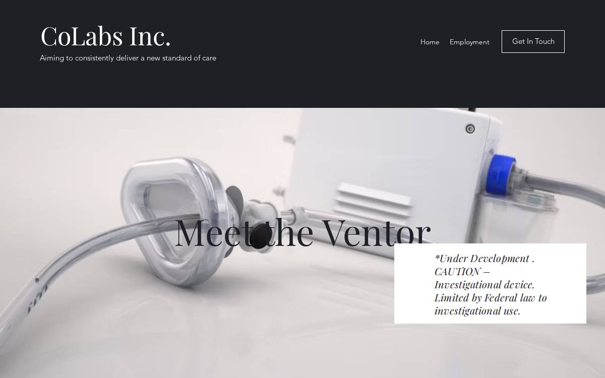 CoLabs website preview