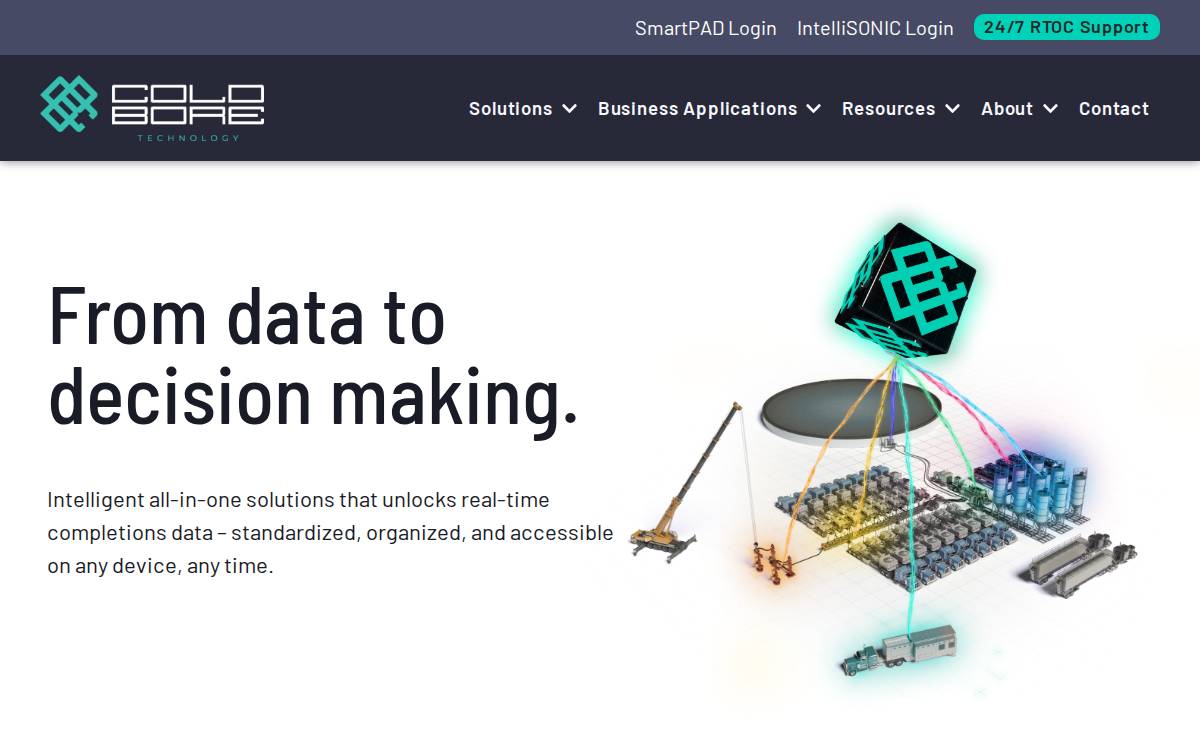 Cold Bore Technology website preview