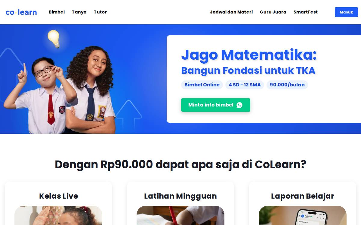 Colearn website preview