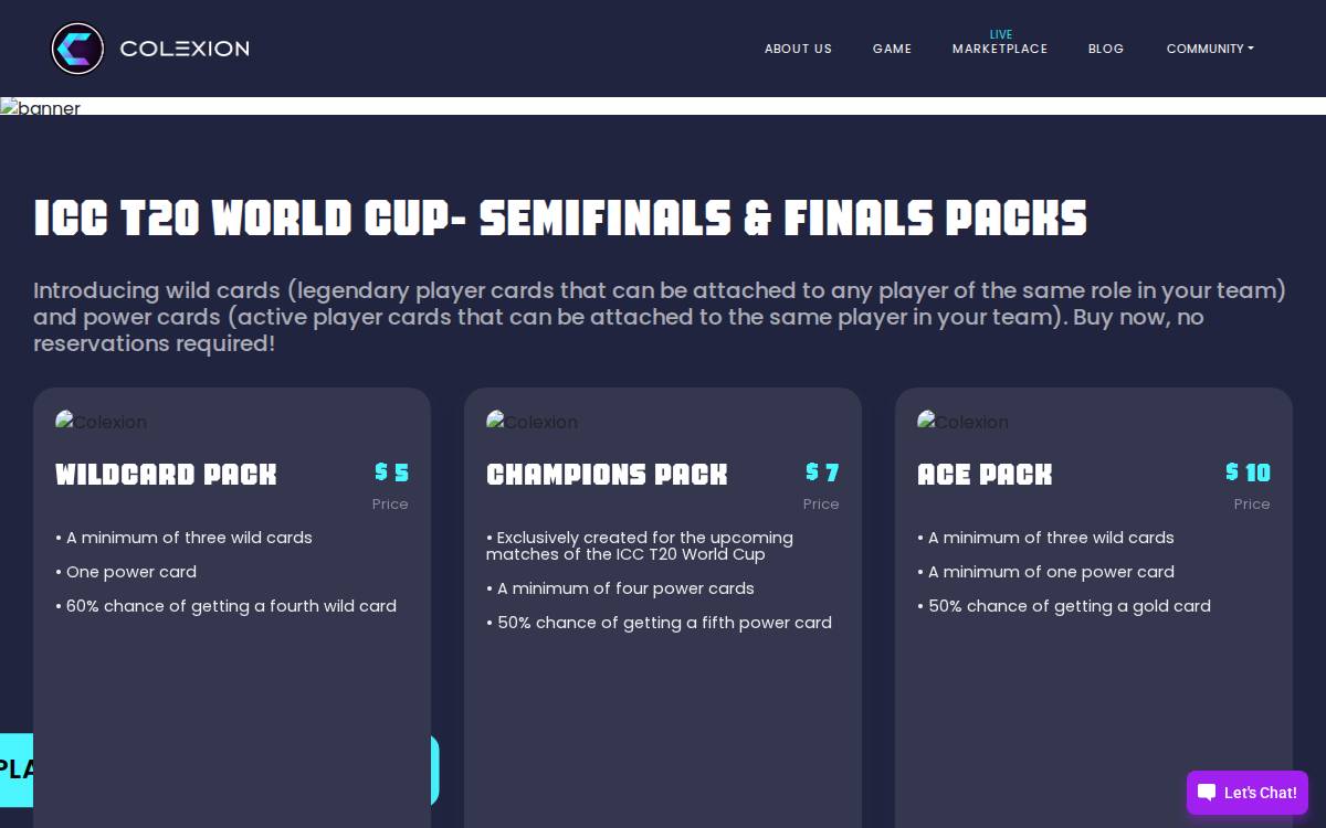 Colexion website preview