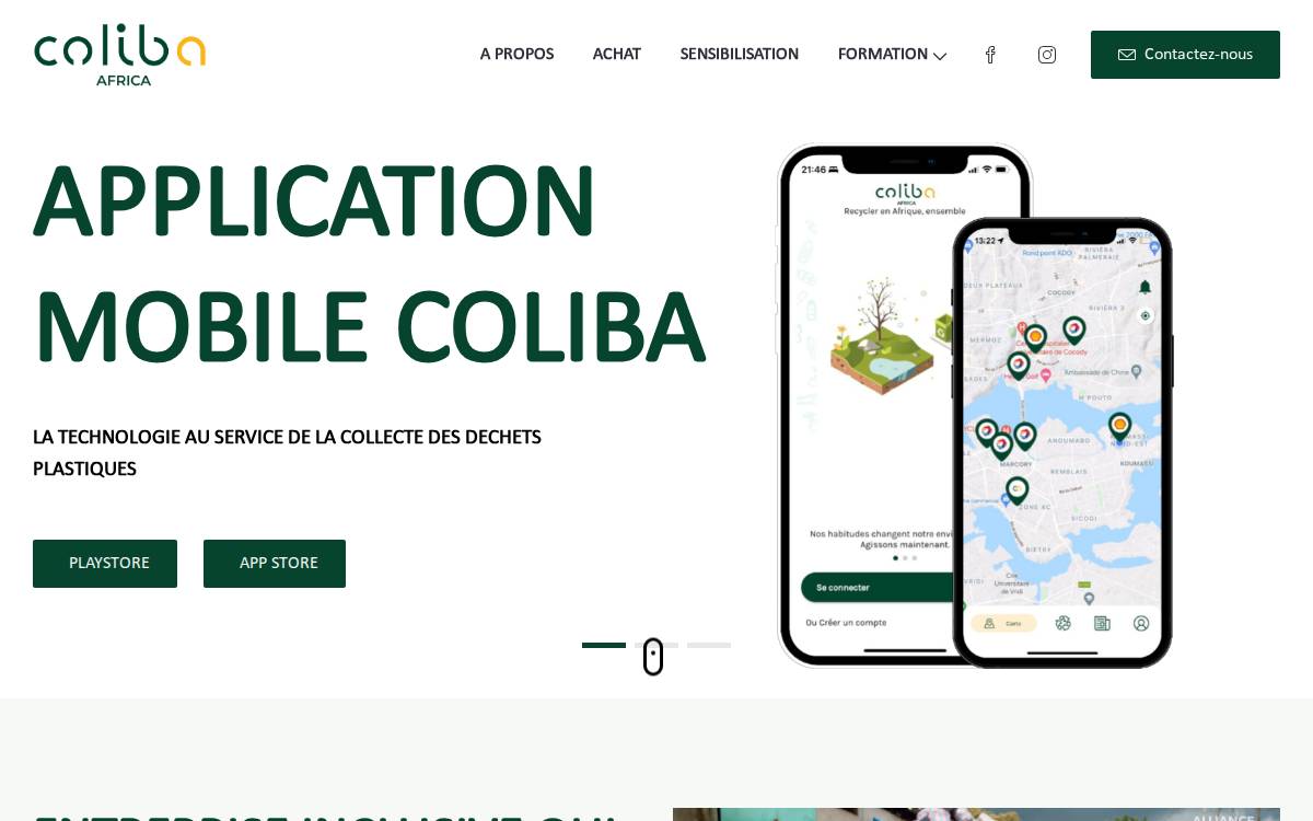 Colibaafrica website preview