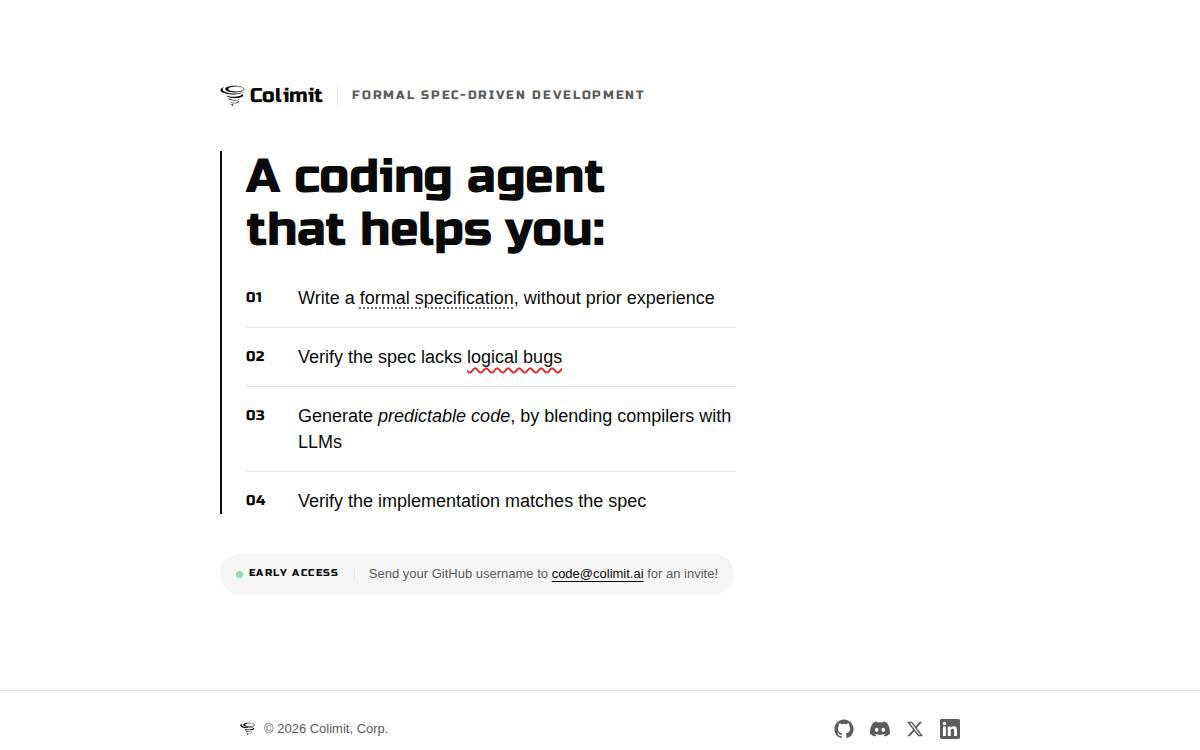 Colimit website preview
