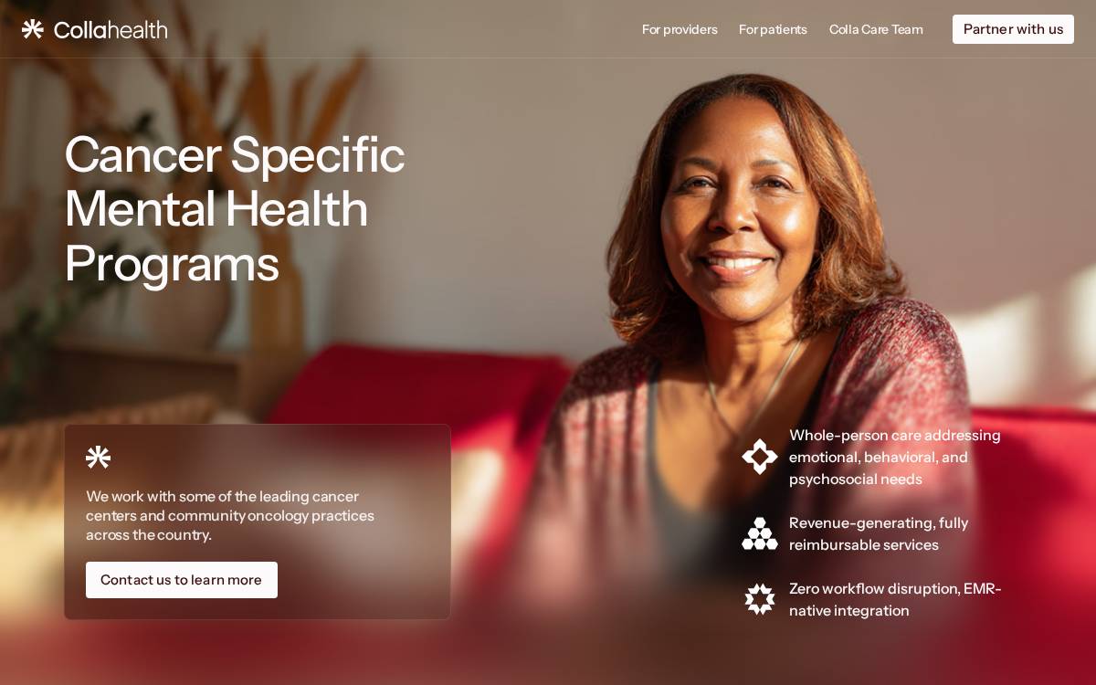 Colla Health website preview