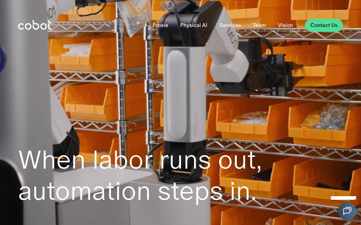 Collaborative Robotics website preview