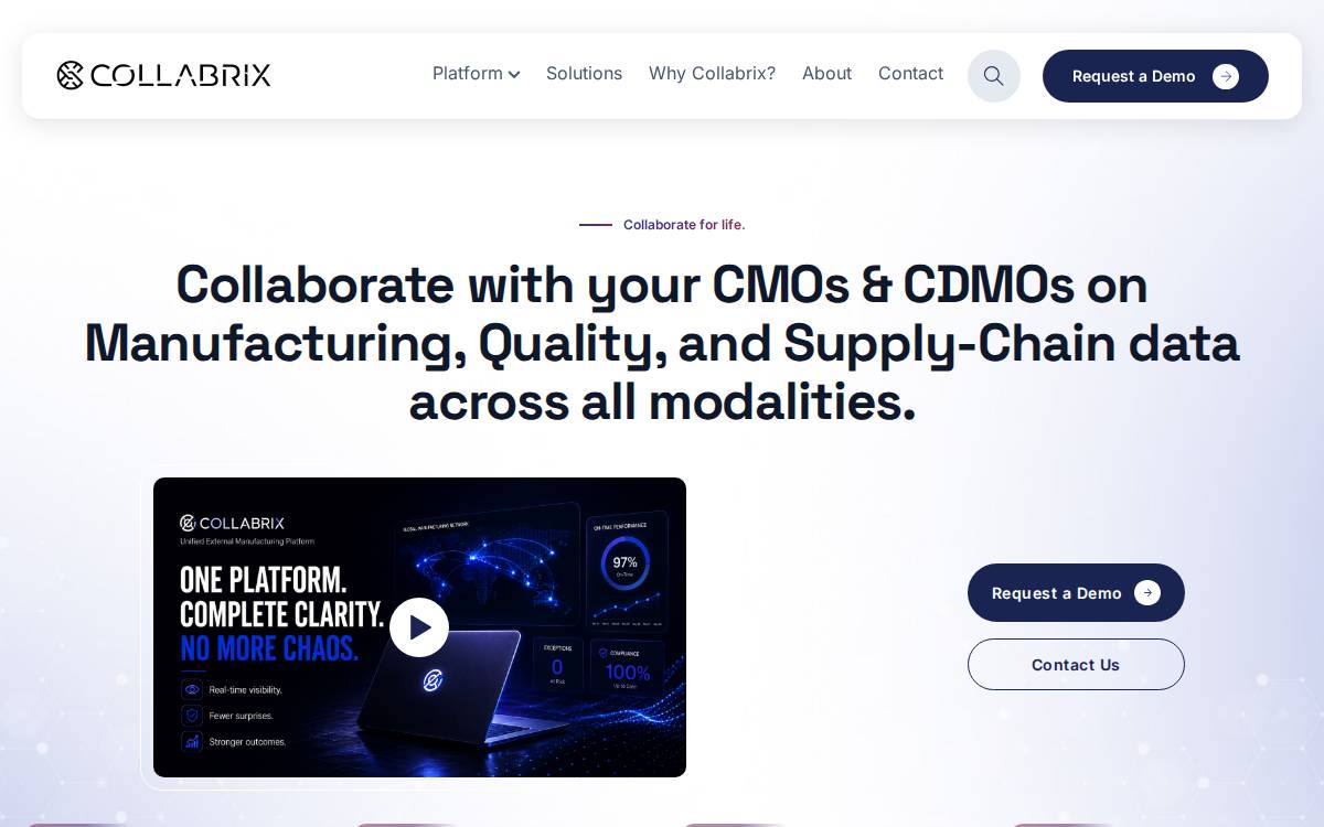 Collabrix website preview