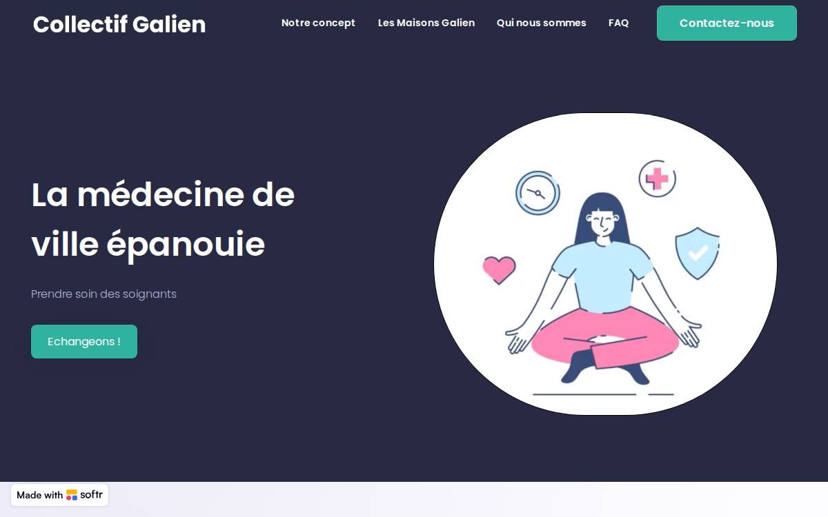 Collectif Galien website preview