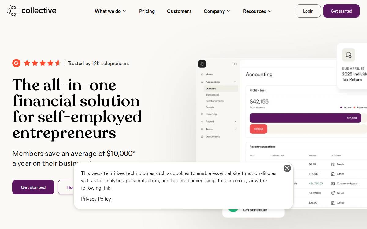 Collective website preview