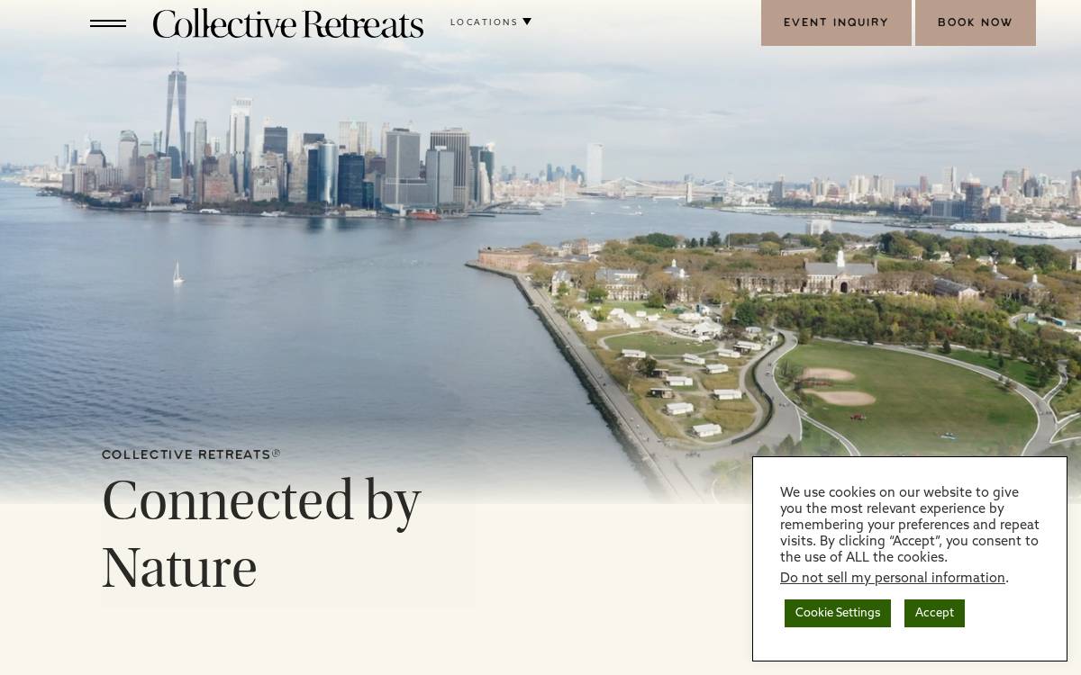 Collectiveretreats website preview