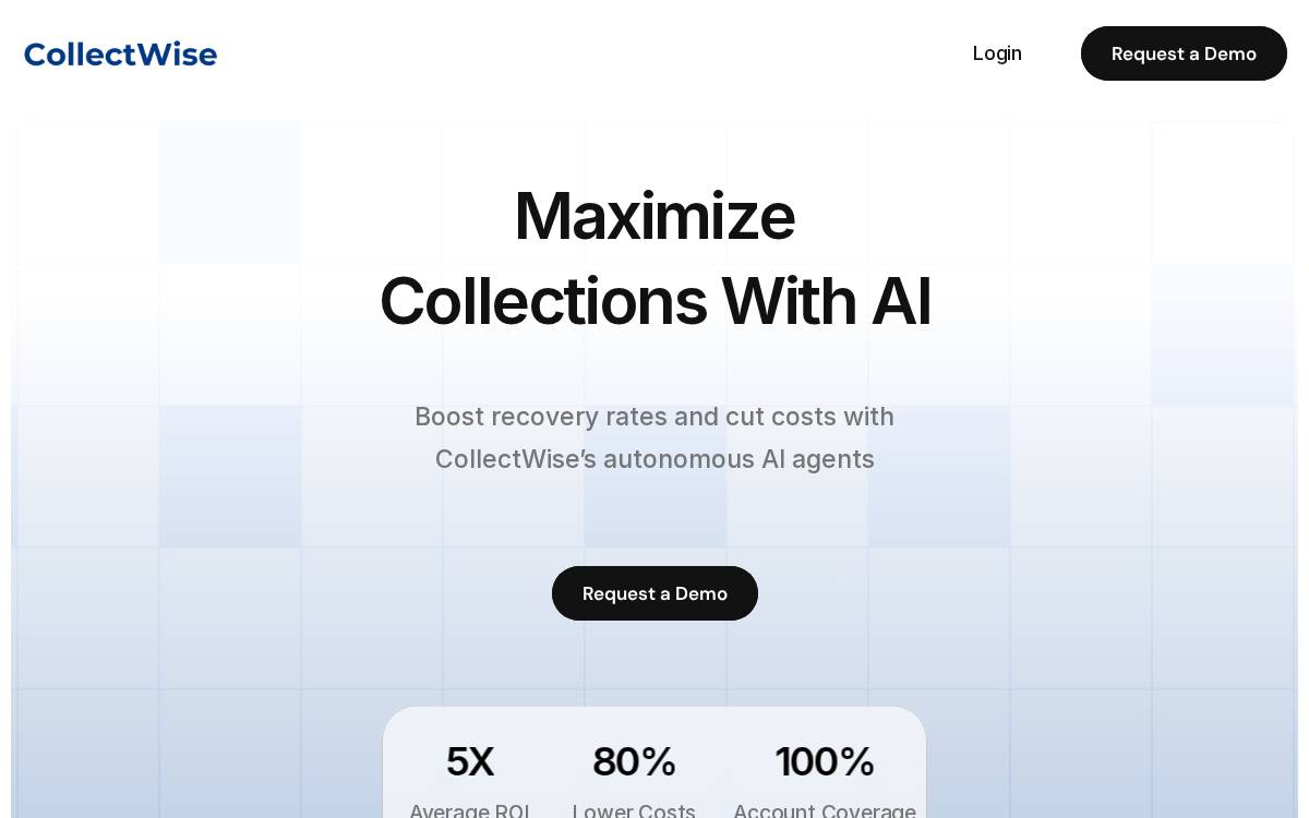 CollectWise website preview