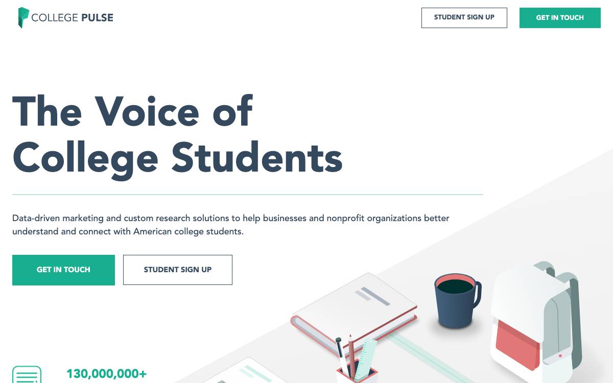 College Pulse website preview