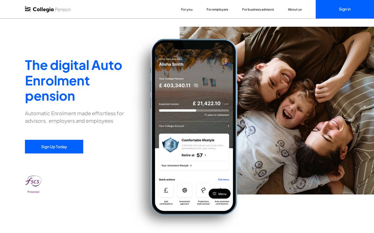 Collegia website preview