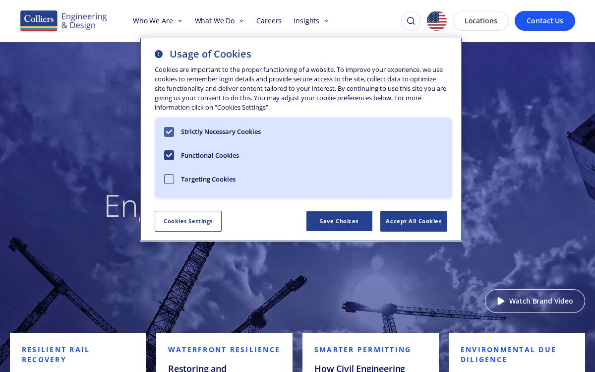 Colliers Engineering & Design website preview