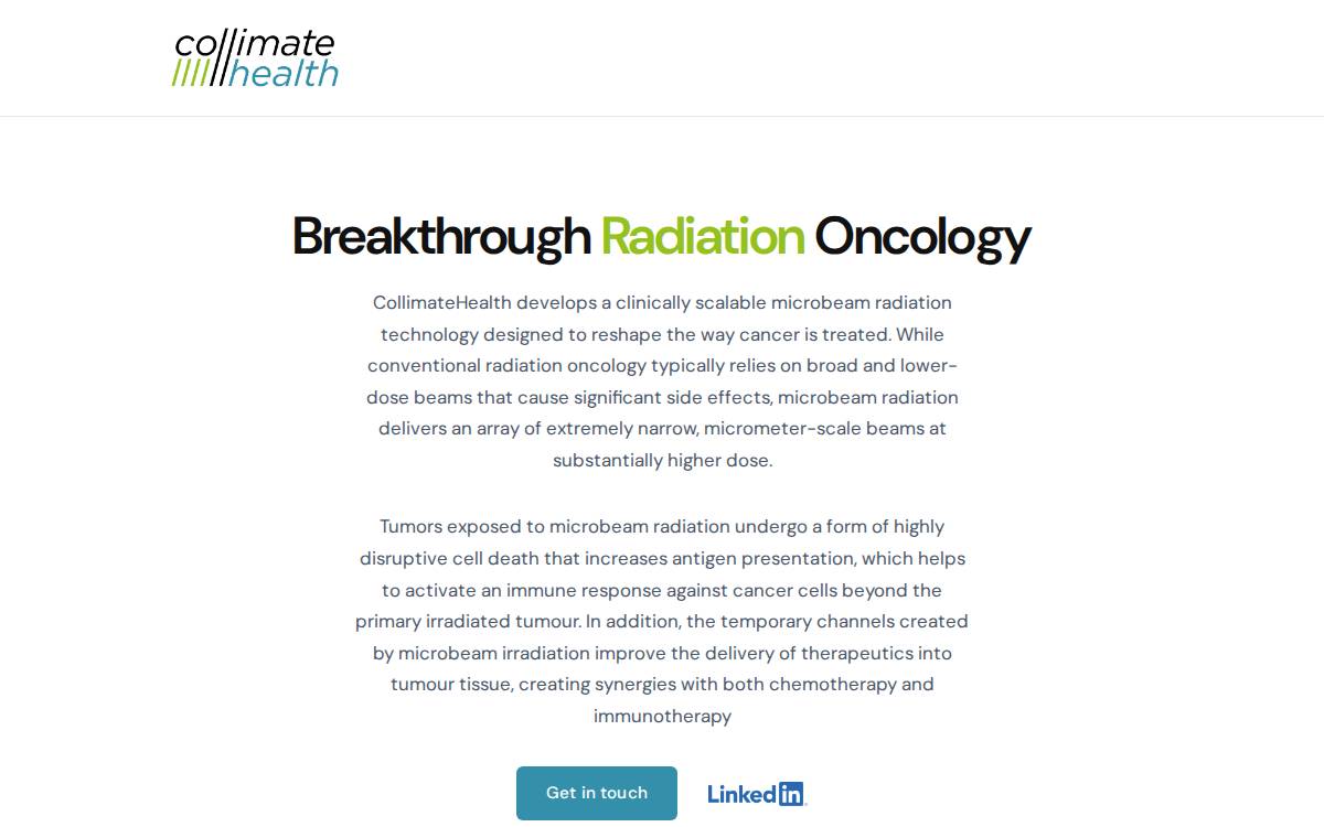 CollimateHealth website preview