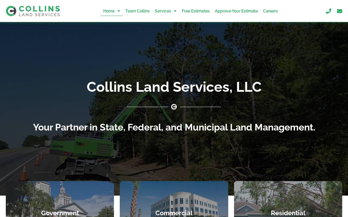 Collinsland website preview