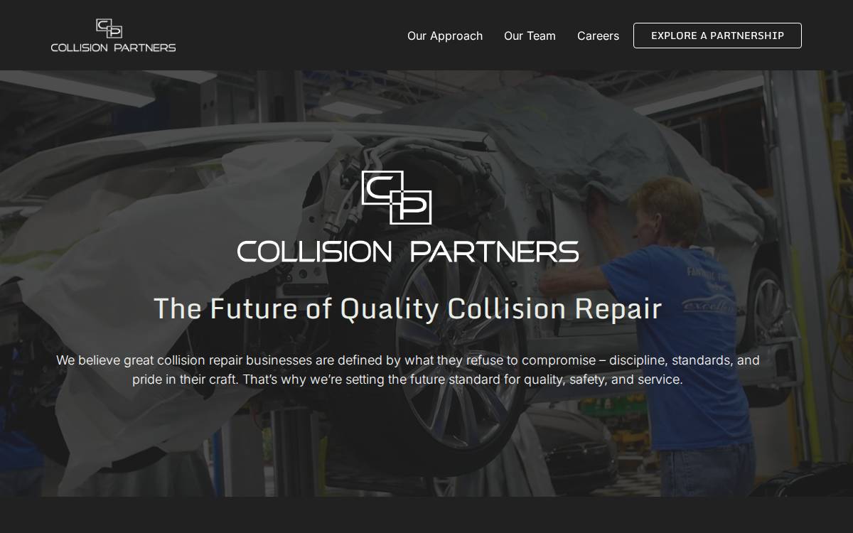 Collision Partners website preview