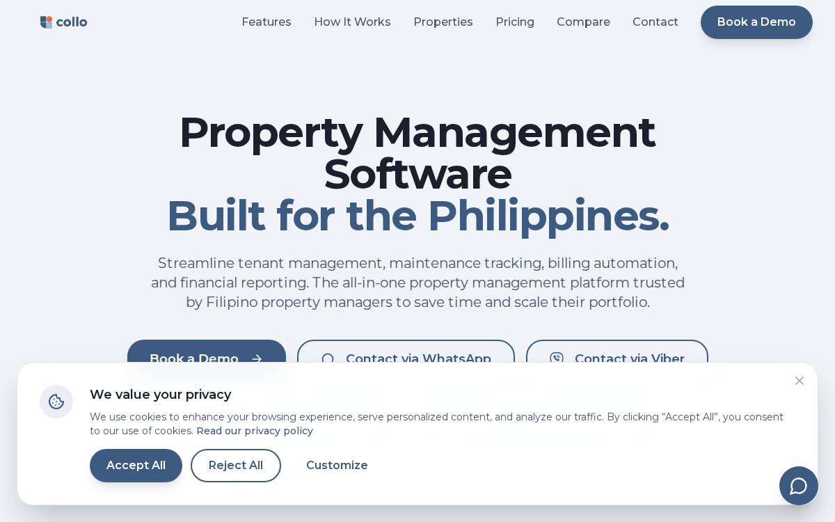 Collo website preview
