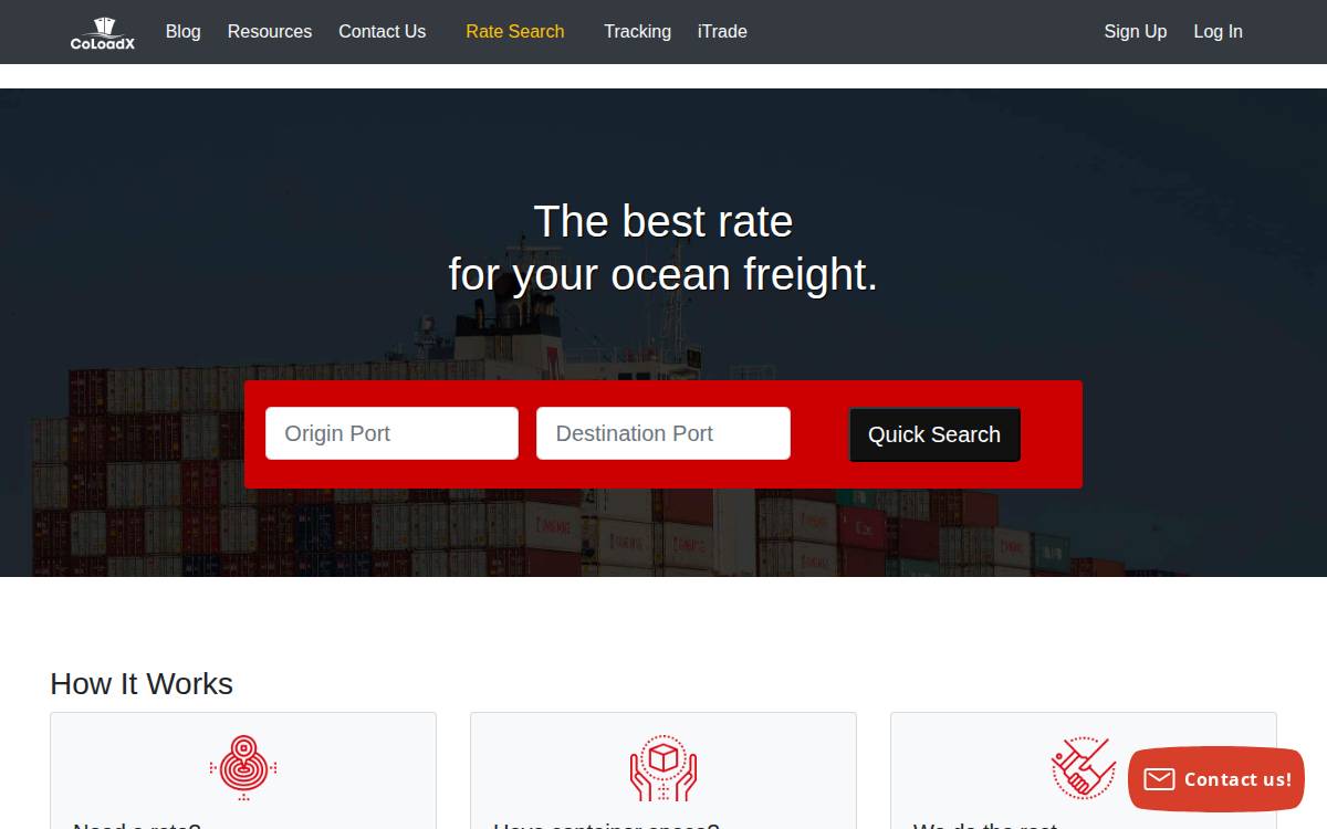 ColoadX website preview