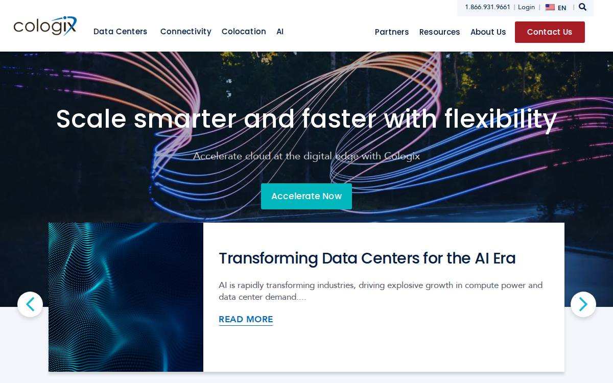 Cologix website preview