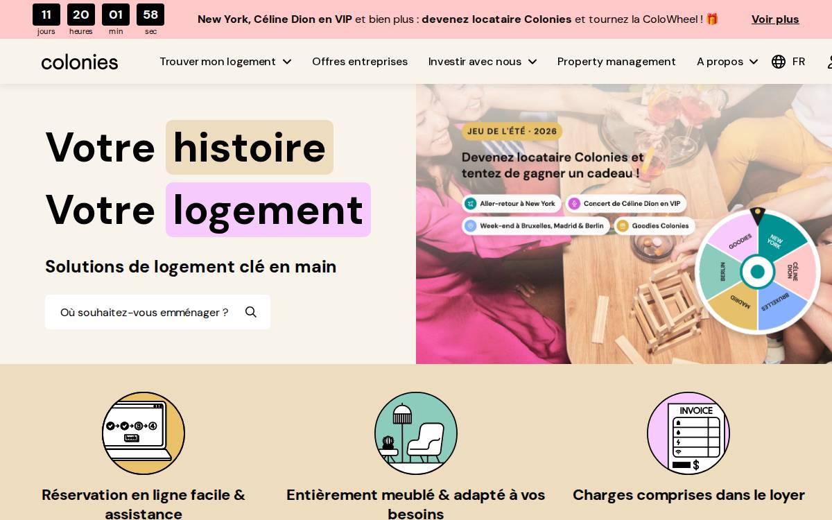 Colonies website preview