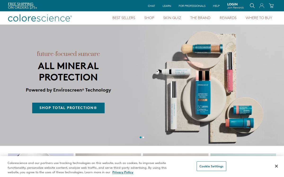 Colorescience website preview