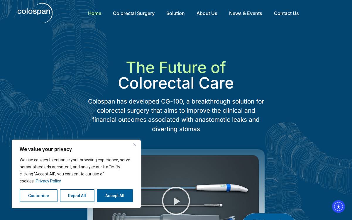 Colospan website preview