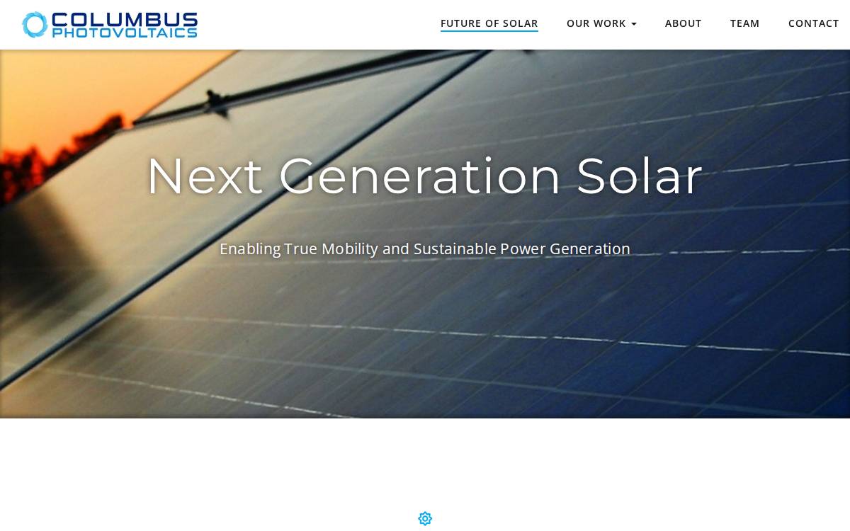 Columbus Photovoltaics website preview