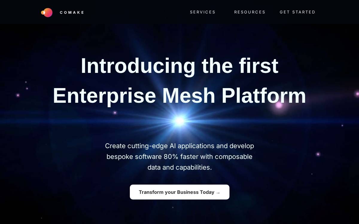Comake, Inc. website preview