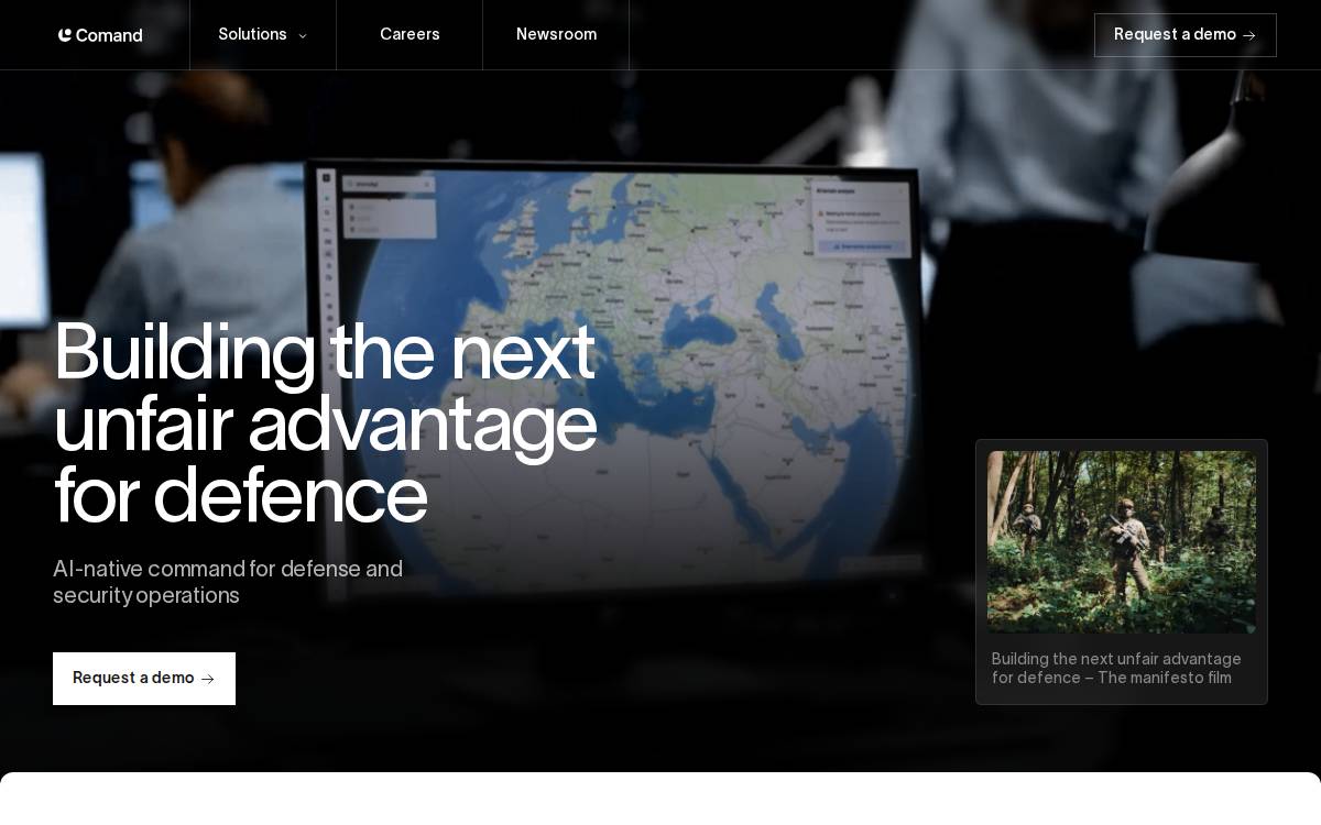 Comand AI Acquired website preview