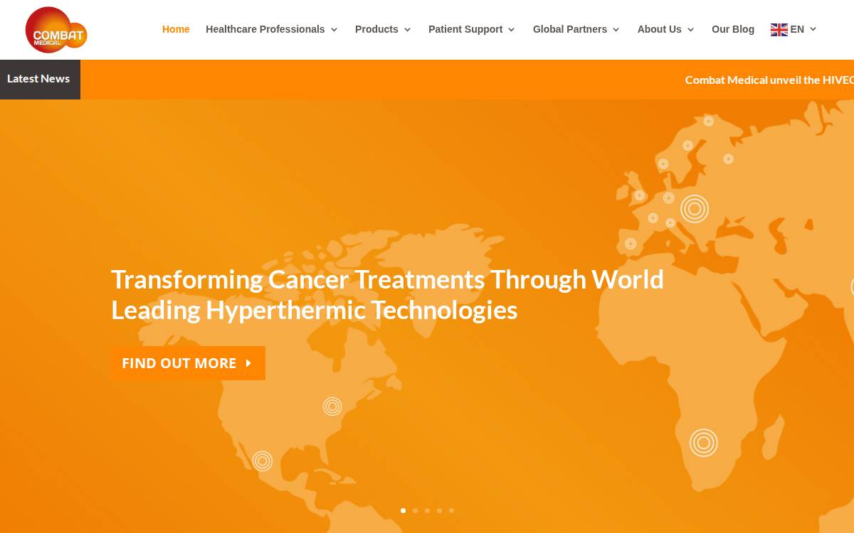 Combatcancer website preview