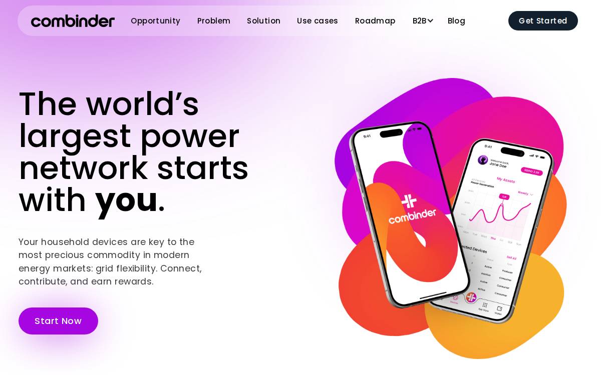Combinder website preview
