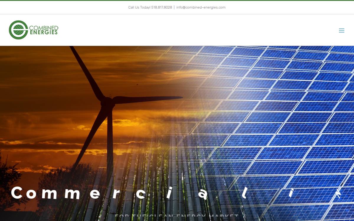 Combined Energies website preview