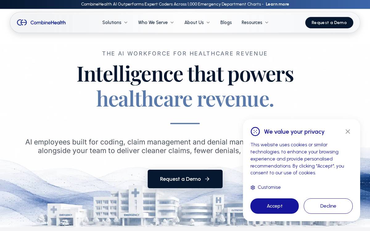 CombineHealth website preview