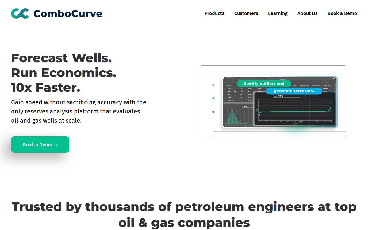 Combocurve website preview