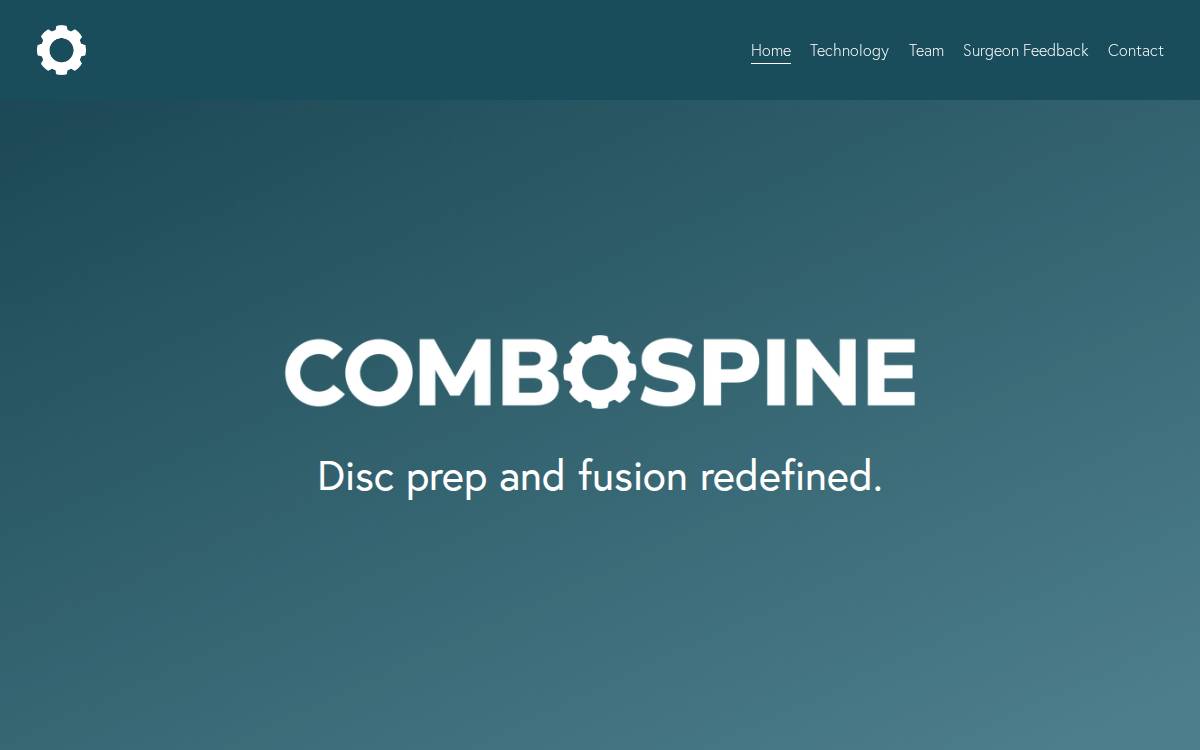 Combospine website preview