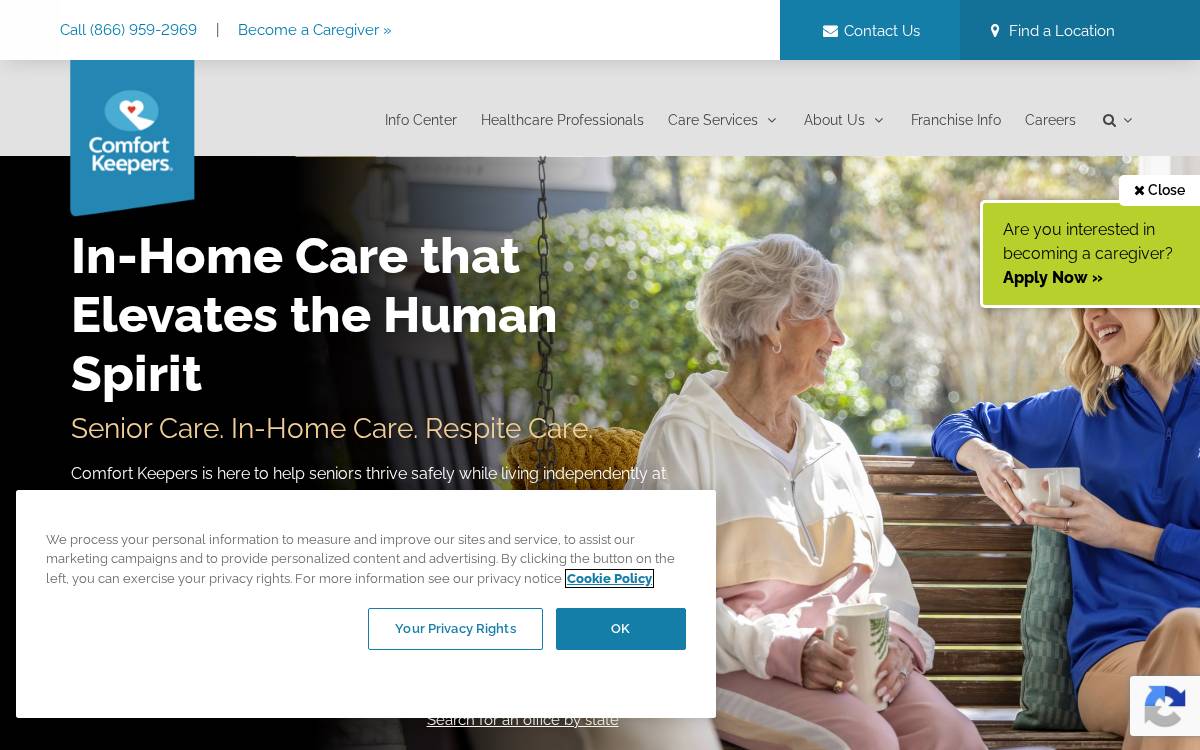 Comfortkeepers website preview