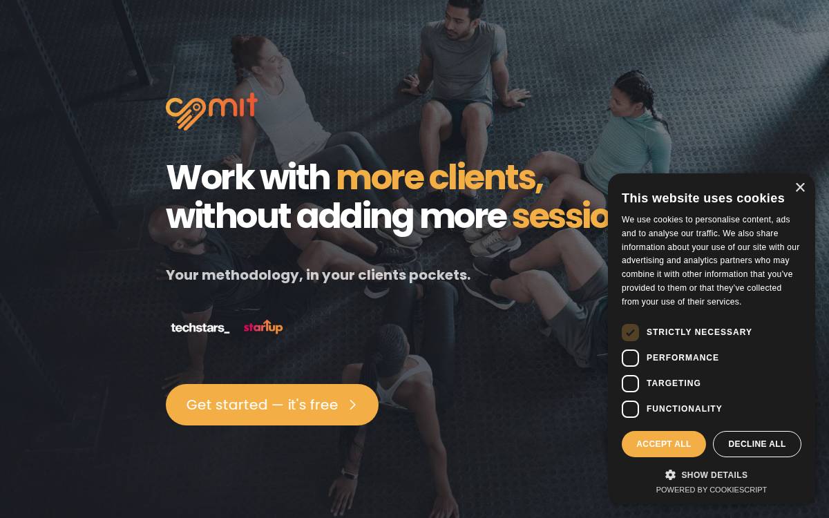 Comit website preview