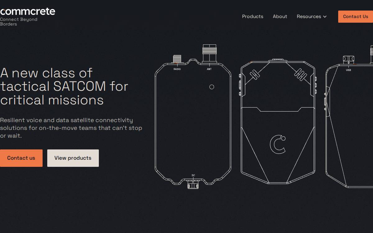 Commcrete website preview