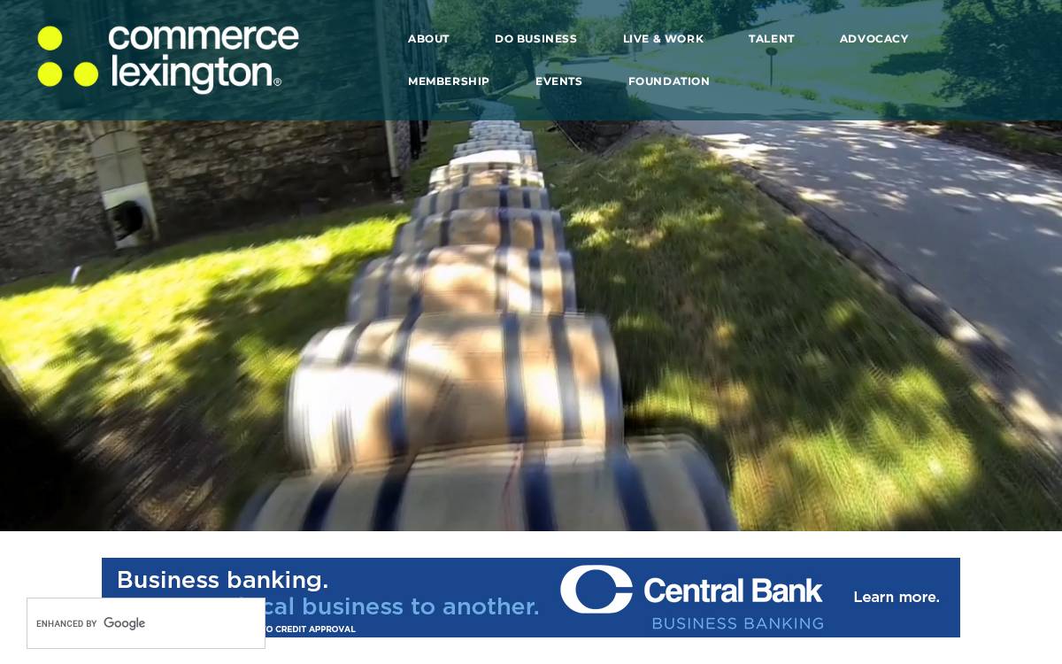 Commerce Lexington website preview