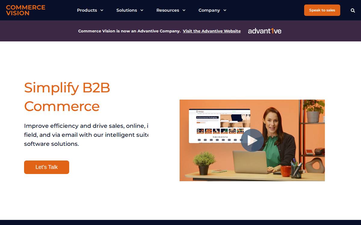 Commerce Vision website preview