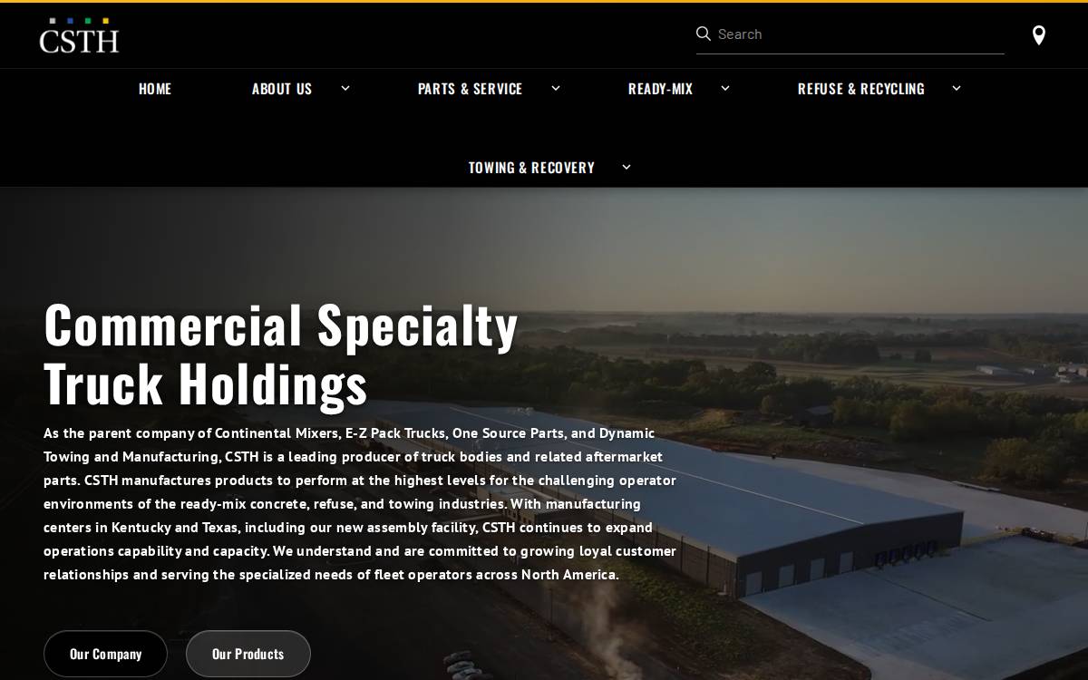 Commercial Specialty Truck Holdings website preview
