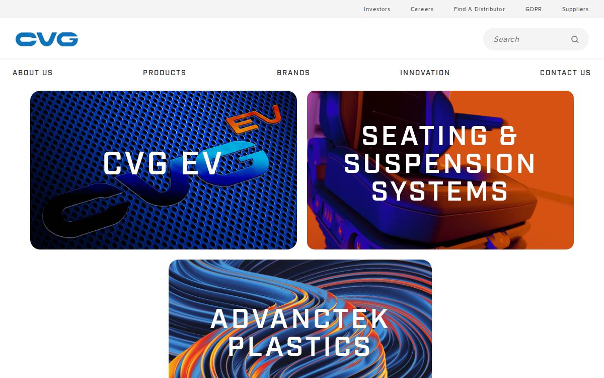 Commercial Vehicle Group, Inc. website preview