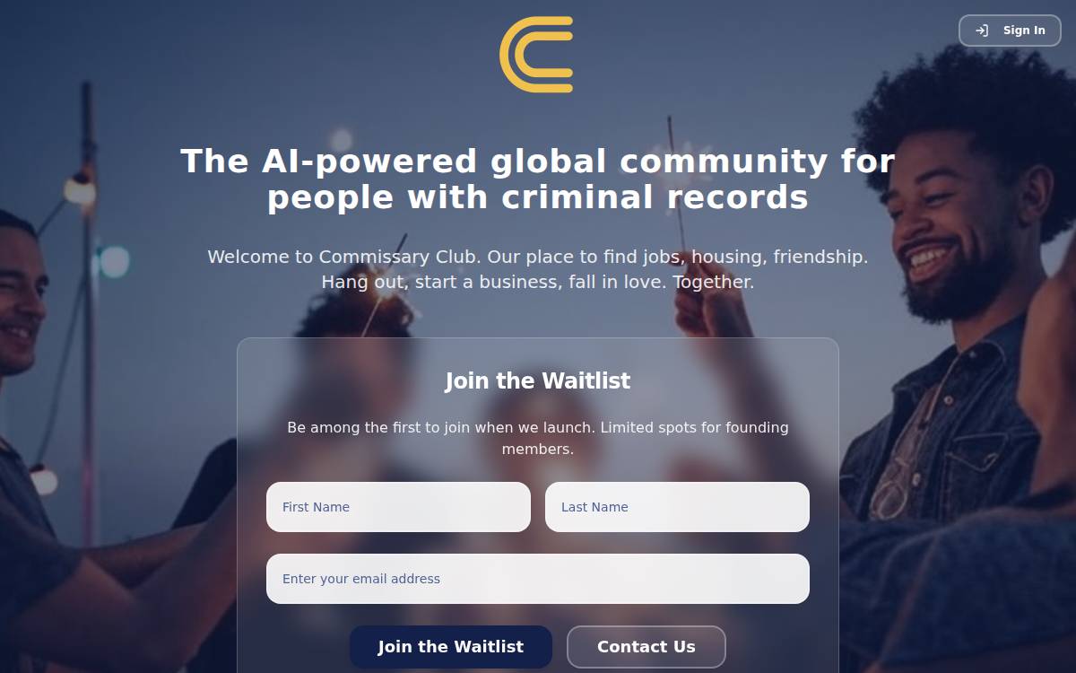 Commissary Club (formerly 70 Million Jobs) website preview