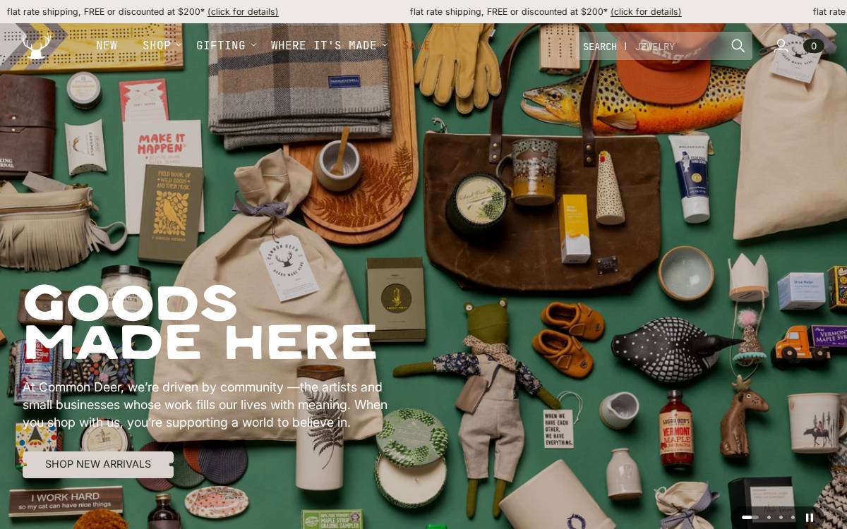 Common Deer website preview