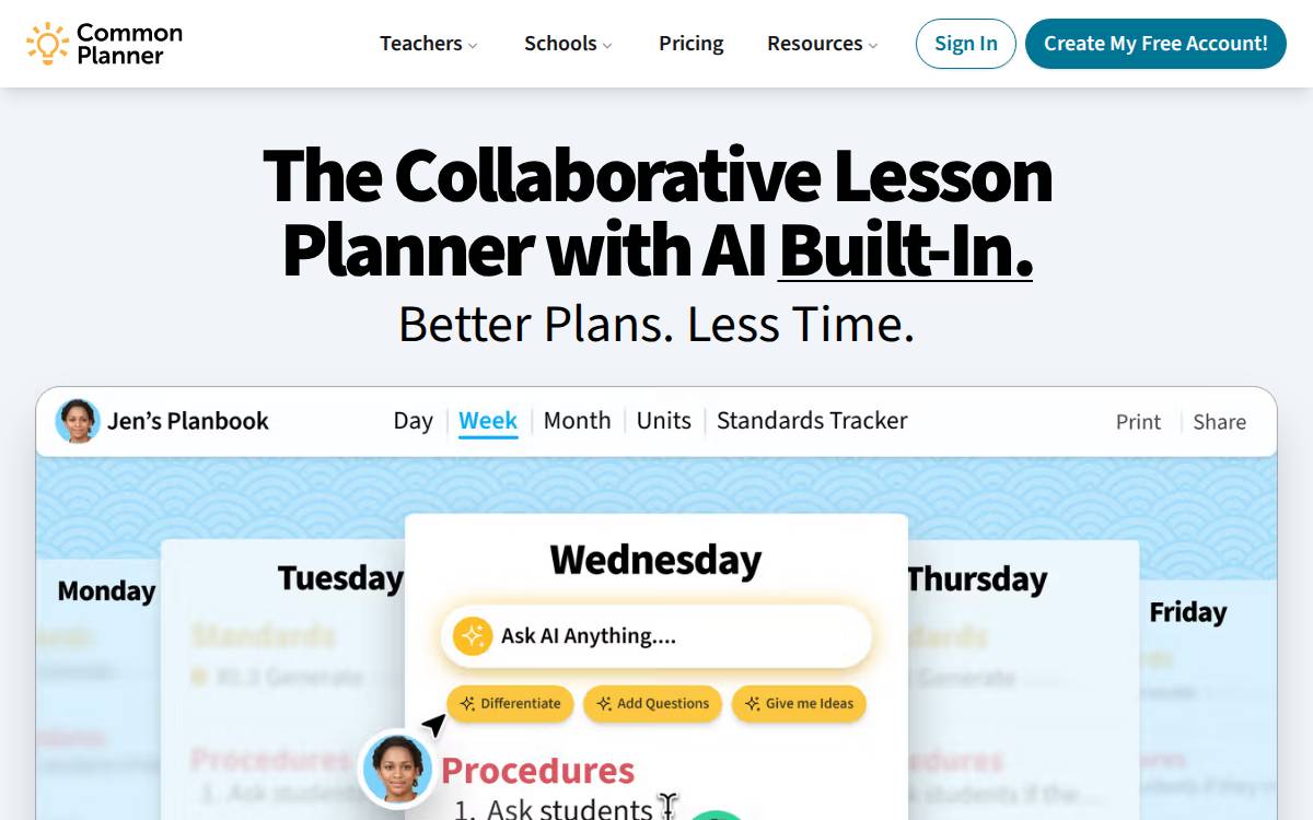 Commoncurriculum website preview