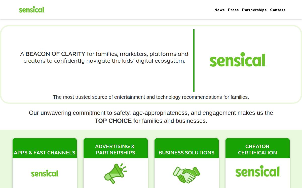 Commonsensenetworks website preview